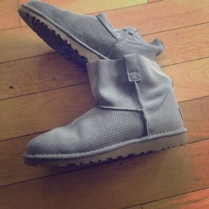 UGG perforated mini boot